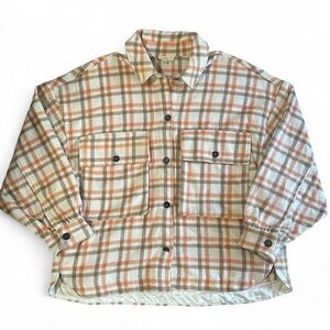 Women’s Ott Boutique Fall Plaid Shirt Jacket